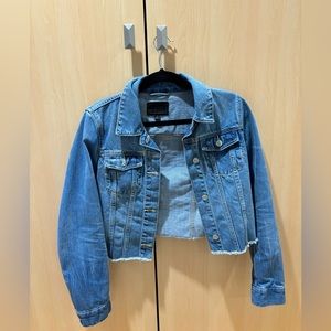 Banana Republic Cropped Denim Jacket